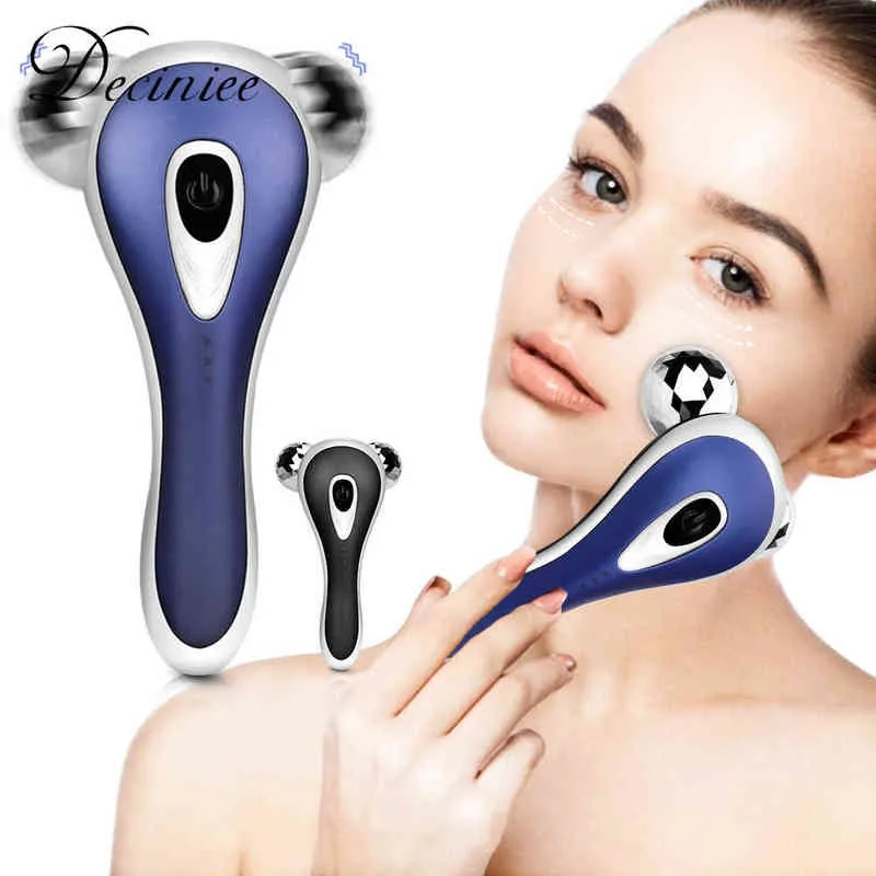 Masseur facial 3D V Roller Réduire les rides Massage Lifting du visage Poches Resserrement de la peau Tool220429