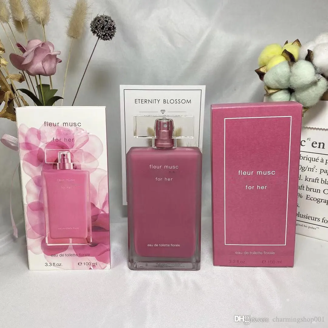 Charming Lady Perfume Classical Women Perfumes 100ml Gentle Fleur Musc Floral Notes Peach Packaging Suitable For Any Skin Fragrance Fast Delivery