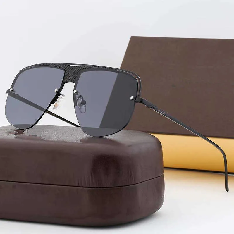 Nya mäns och kvinnors solglasögon pars attityd Fashion Style ögonskydd solglasögon bältesbox