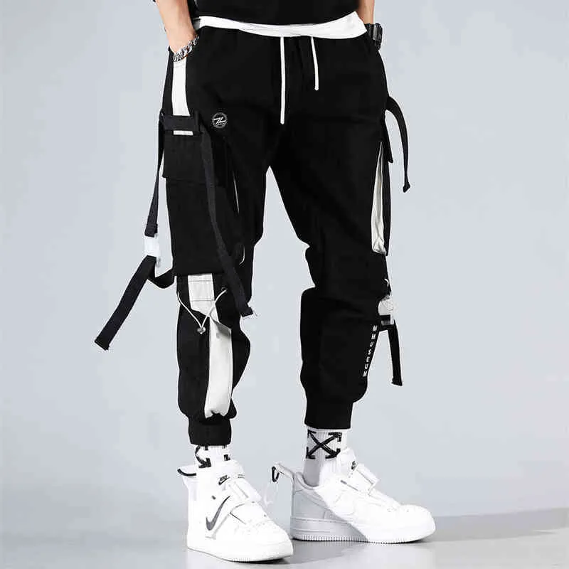 Hip hop Pants Men Loose Joggers Pants With Print Streetwear Harem Pants Clothes Ankle Length Trousers Harajuku Sport Casual G220507