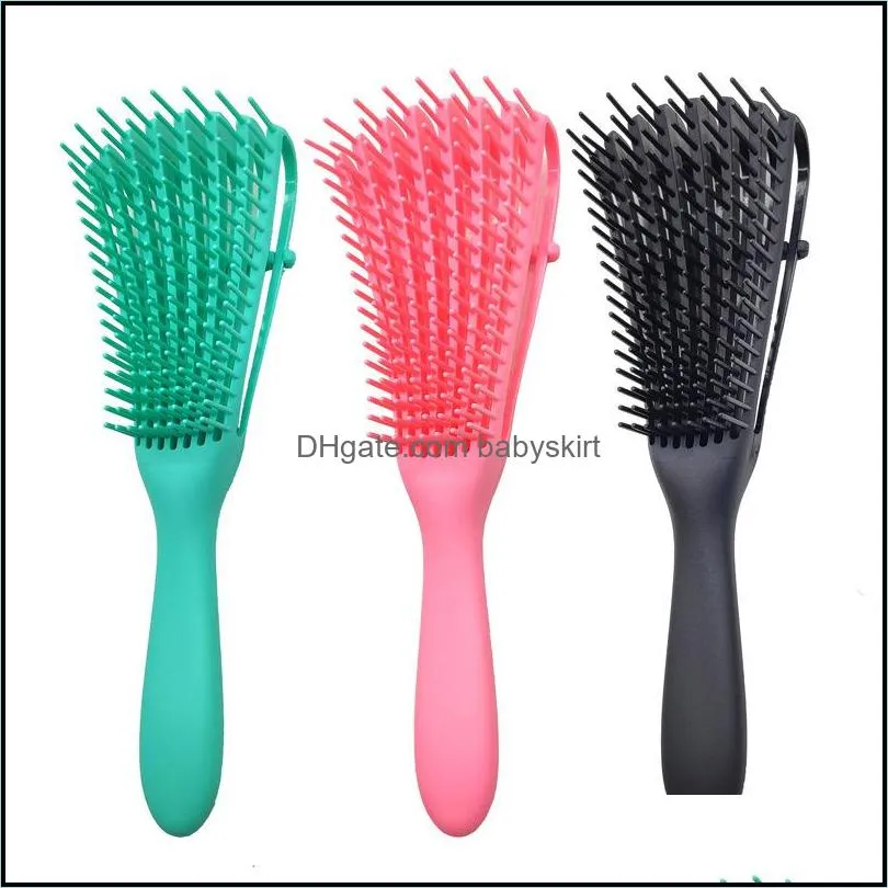 Scalp Massage Comb Hair Brush Women Detangle Hairbrush Anti-tie Knot Professional Hair Brush Octopus Type Comb