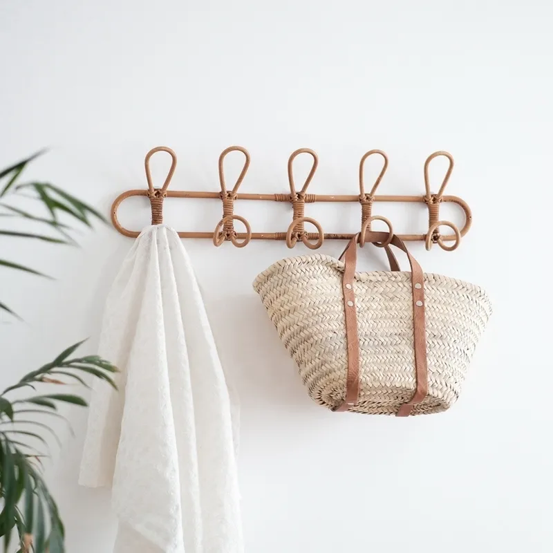 Kids rattan clothes rack cheap