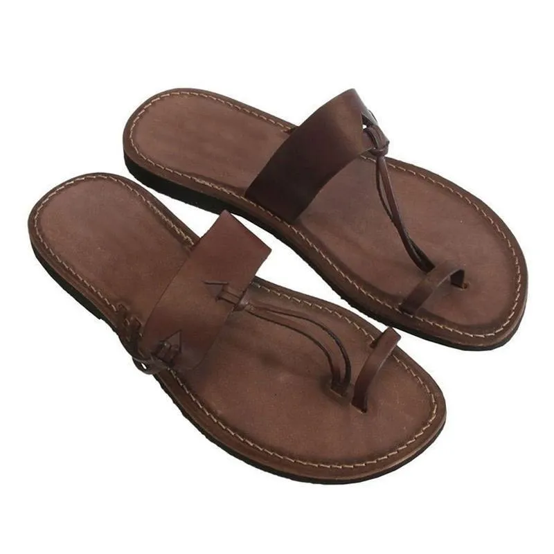 Sandalias hombre sandały retro para zapatos informales de playa verano planas gladiador neutro zapatillas desandals sandały