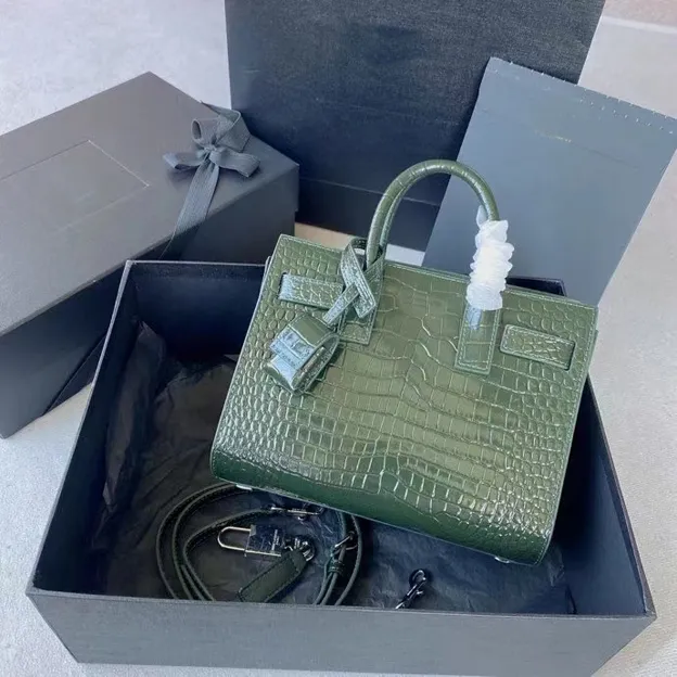 Роскошный дизайнер создал женскую макияжную сумку крокодила, прозрачная сумка для плеч с большой мощностью невесты