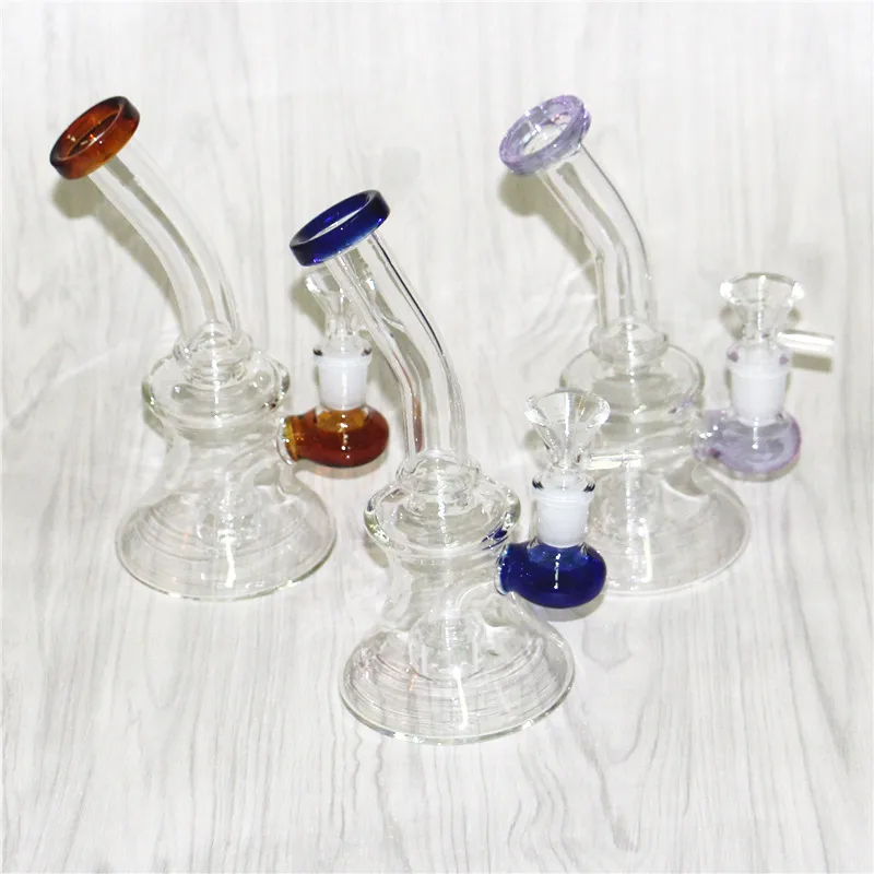 Wasserpfeifen, Glas-Bubbler, Dab-Rigs mit Quarz-Banger-Nagel, Glasbongs, Innengewinde, 14-mm-Aschefänger