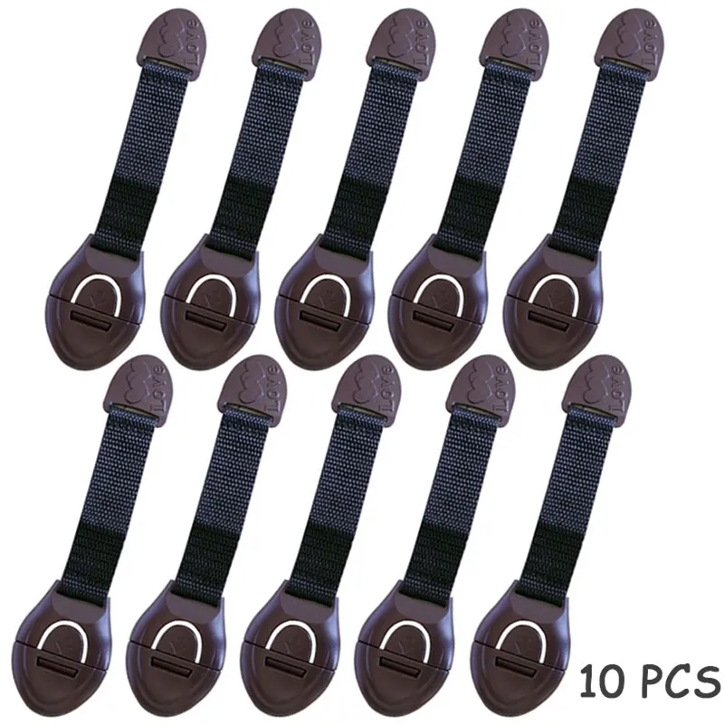 10pcs/Lot Baby Safety Gertector Combinet Locking Locking Multi-Function Plastic Locks Protection Confern