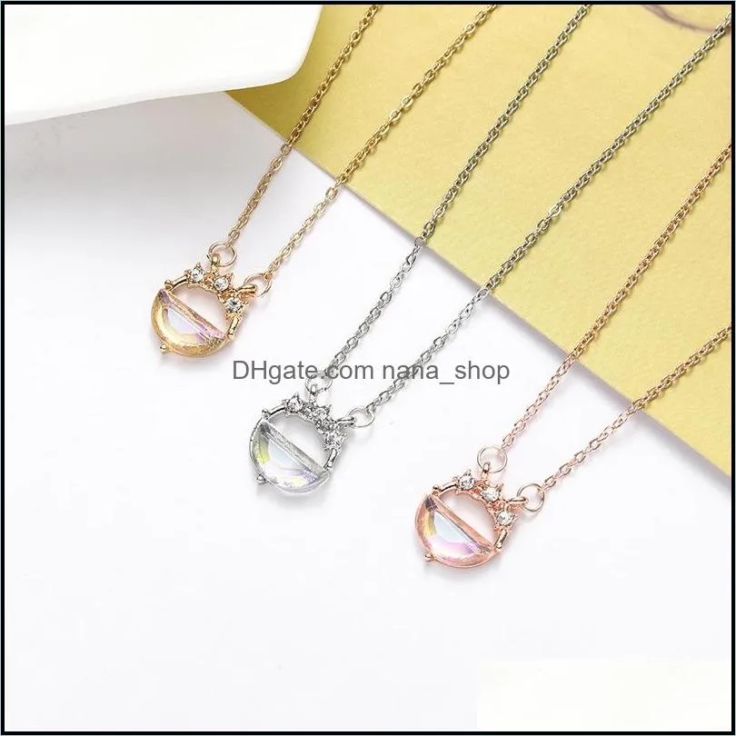 Star Moon Symphony Fairy Pendant Chains Necklaces Clavicle Chain Necklace