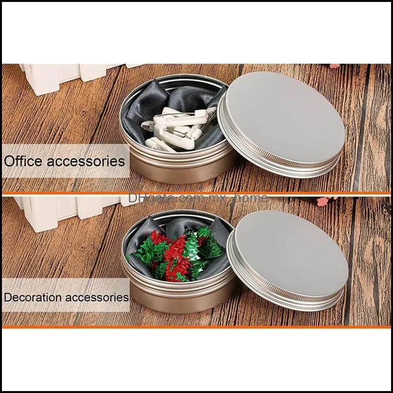 Aluminum Silver Box Tin Metal Storage Containers with Screwtop Lids for DIY Beauty Cosmetics Accessories Travel and More 1Oz/30ml 30g