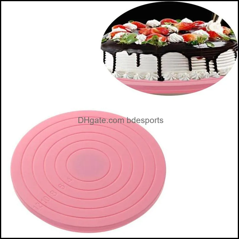 Plastic Cake Turntable Rotating Round Cake Decorating Tools Table Plate Kitchen DIY Baking Tool Cake Tools