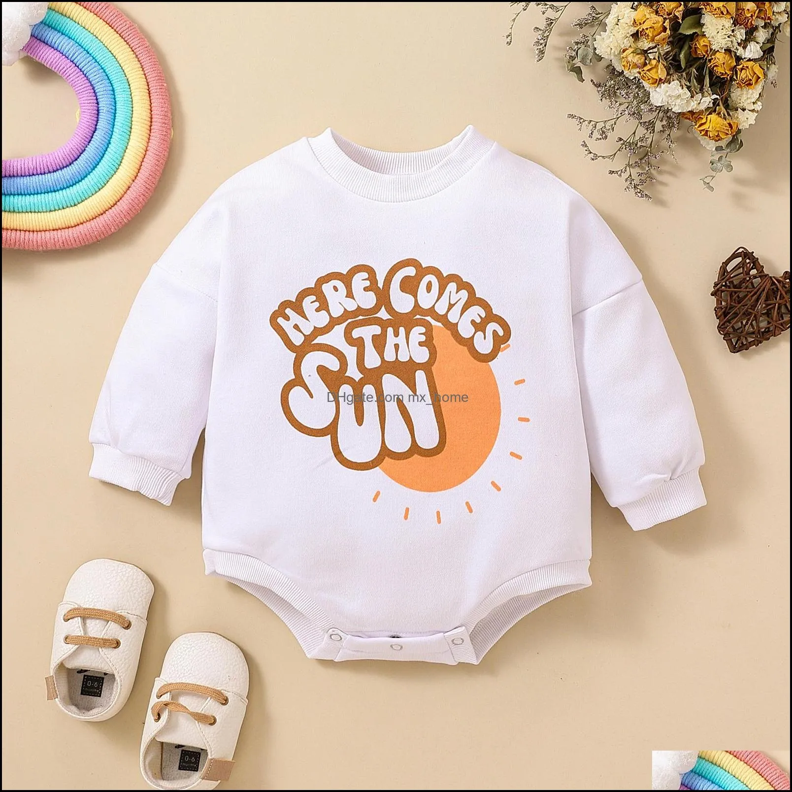 kids rompers girls boys letter print romper infant toddler jumpsuits summer spring autumn fashion boutique baby climbing clothes z6818