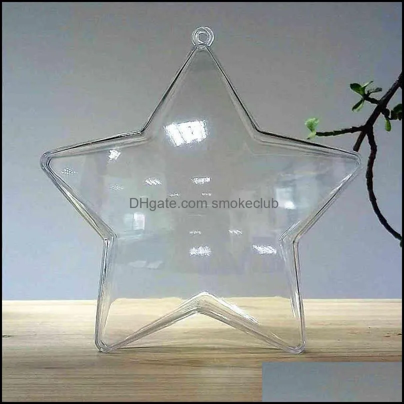 Jiujiang jinjialeshi 75mm to 120mm Pentagram transparent plastic packaging crystal box