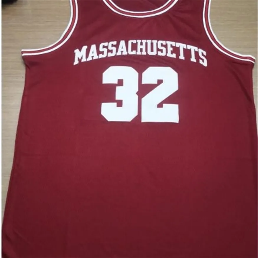 Nikivip Massachusetts UMass College # 32 Julius Dr. J Erving Maglia da basket classica retrò Maglia da uomo cucita personalizzata Numero e nome Maglie