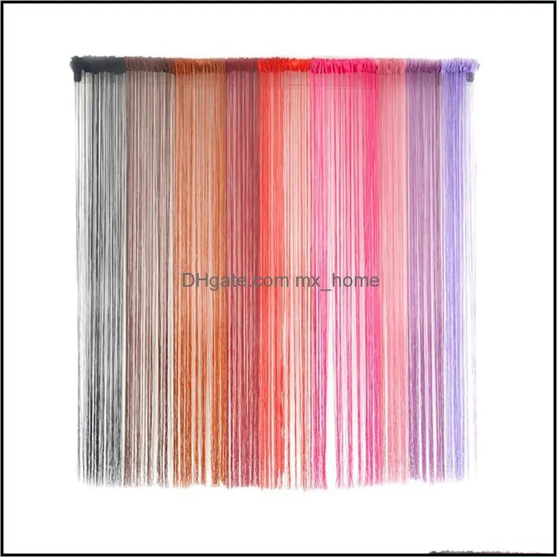 String Curtains Patio Net Fringe For Door Screen Windows Divider Cut To Size String Curtain Shiny Tassel Line Curtains