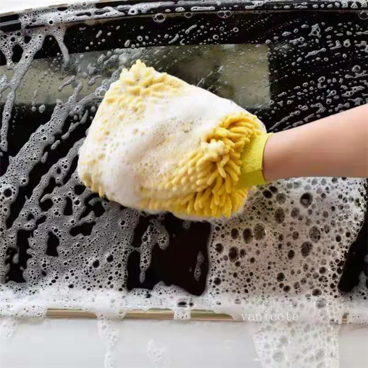 Dwustronne rękawiczki do mycia samochodowego Pojazd motocyklowy automatyczne czyszczenie rękawiczki Rękawiczki DUSTER DUSTER COLOPY CZYSZCZENIE Rękawiczki