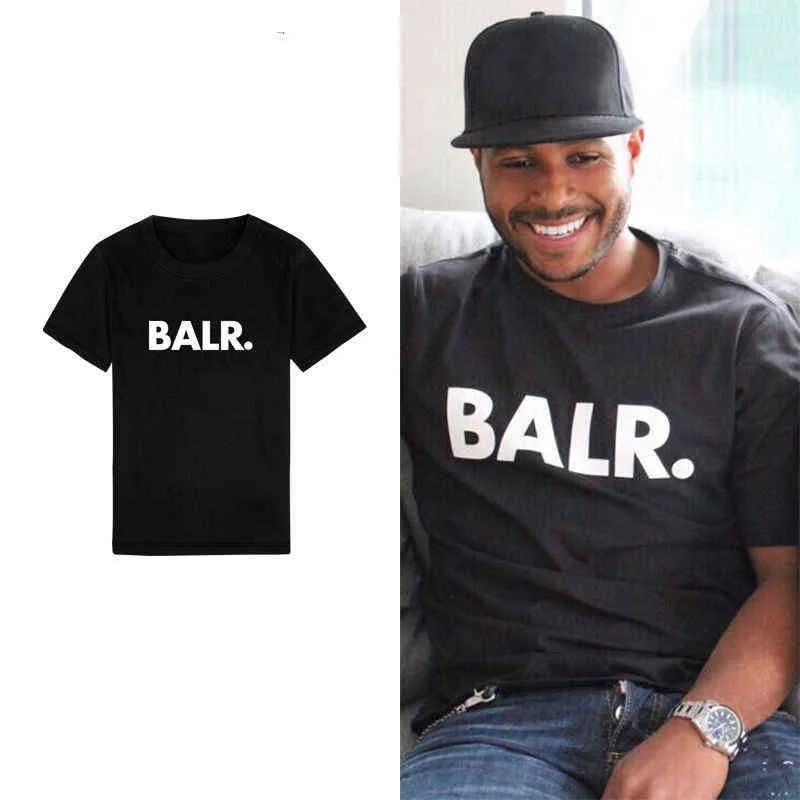 New Balr Stylist T camisetas Hip Hop Mens camisetas Moda masculino Manga curta Tamanho grande camisetas