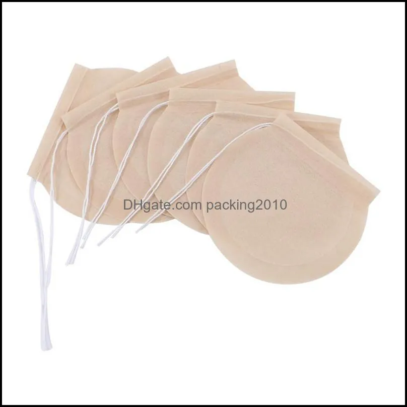 100 Pcs/Lot Tea Filter Bags Coffee Tools Drip Bag Disposable Strong Penetration Natural Unbleached Wood Pulp Paper