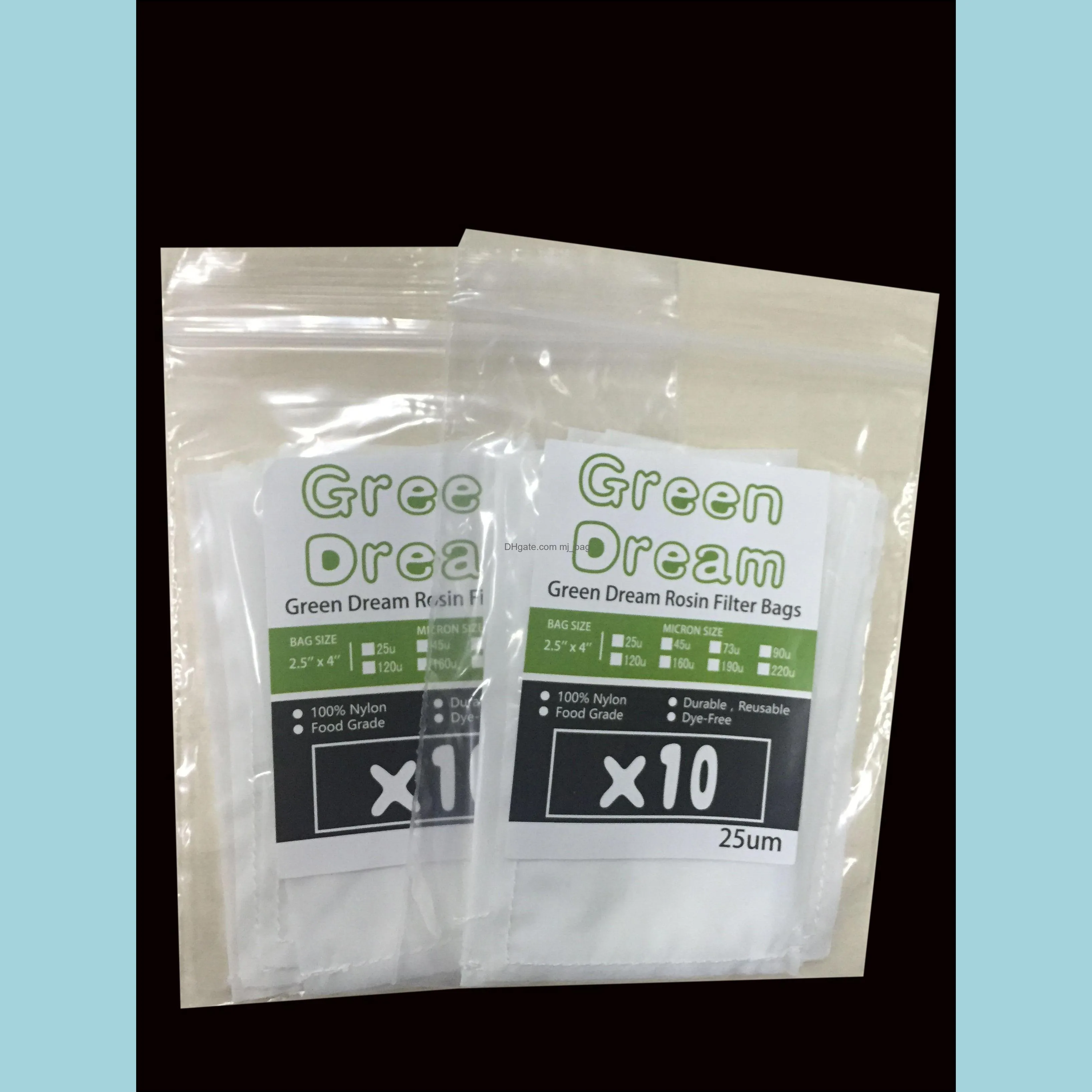 Rosin Press Nylon Filter Bags, 25/37/45/90/120/160 Micron, 4