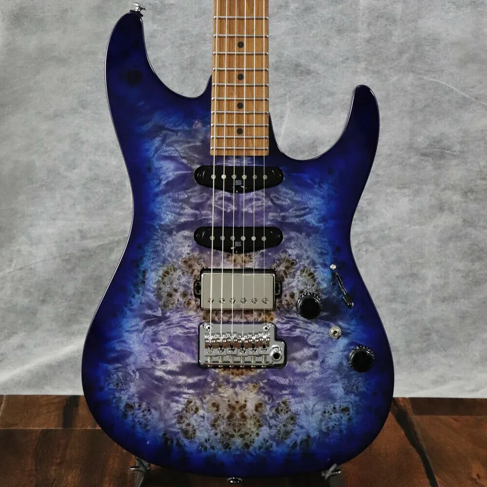 Az226pb Cerulean Blue Burst Guitar