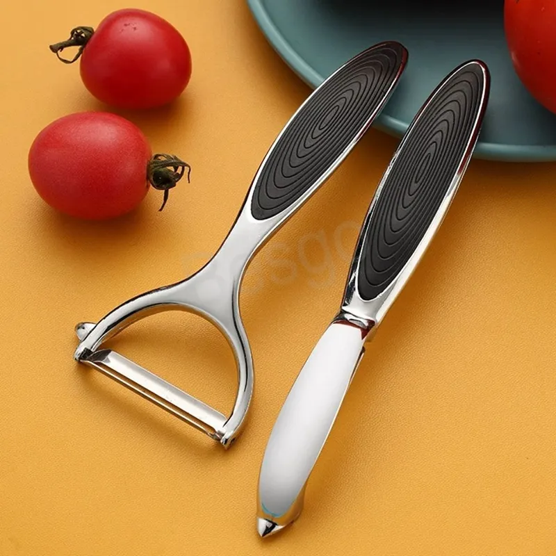 Roestvrijstalen fruit peeler mango wortels meloenen fruit schil mes appel aardappel peel artefact draagbare keuken peelers gereedschap bh6731 wly