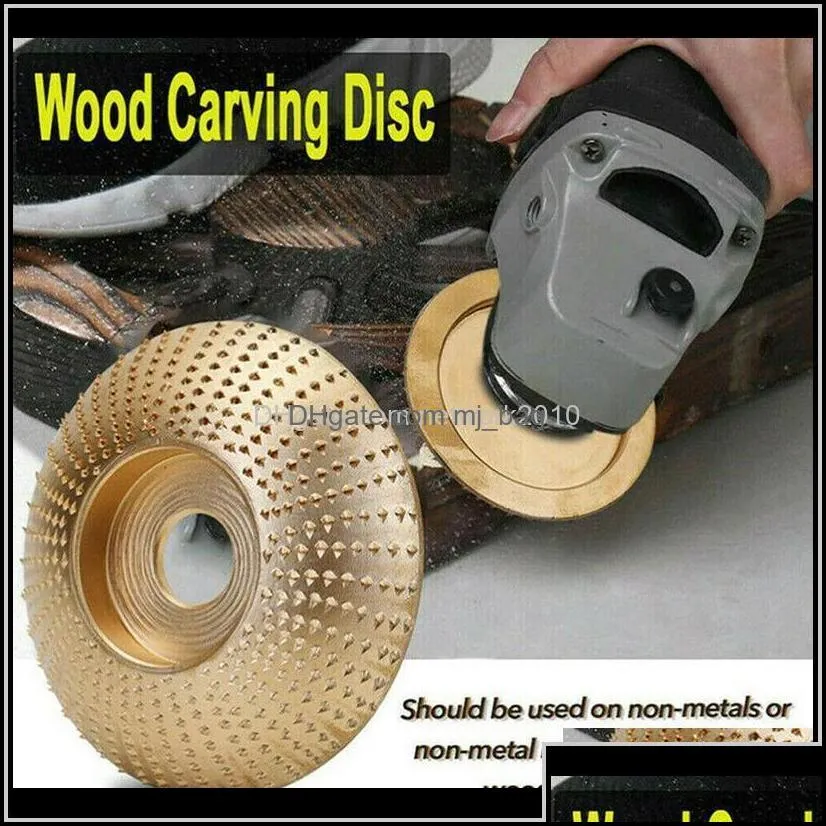 Parts Round Wood Grinding Wheel Abrasive Disc Angle Grinder Carbide Coating 16Mm 58 Bore Shaping Sanding Carving Rotary Tool Gmd8H