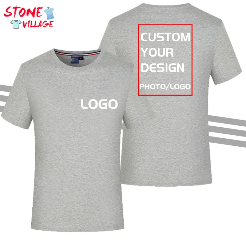 100 Cotton Men s T shirts High quality Custom Casual Breathable Crew Neck Top Anti wrinkle Non shrink Sports Clothes Design 220722