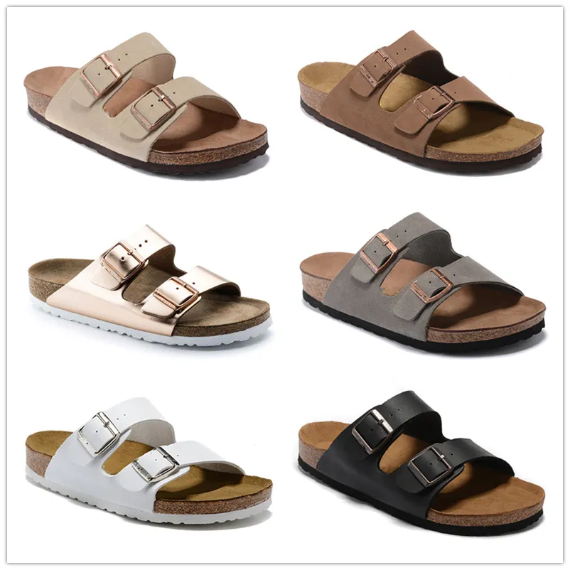 Nouveaux pantoufles en liège Caoutchouc Toboggan Plage Sandales Hommes Été Tongs Femmes Chaussures Causales Mocassins Bleu Ciel Chaussures Taille US 3.5-16