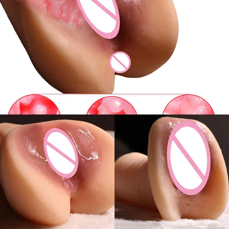 Masturbadores Nxy Sexmen Sex Toy Real para vagina realista Boca oral Garganta profunda artificial con dientes de lengua Masturbador masculino de silicona 220427