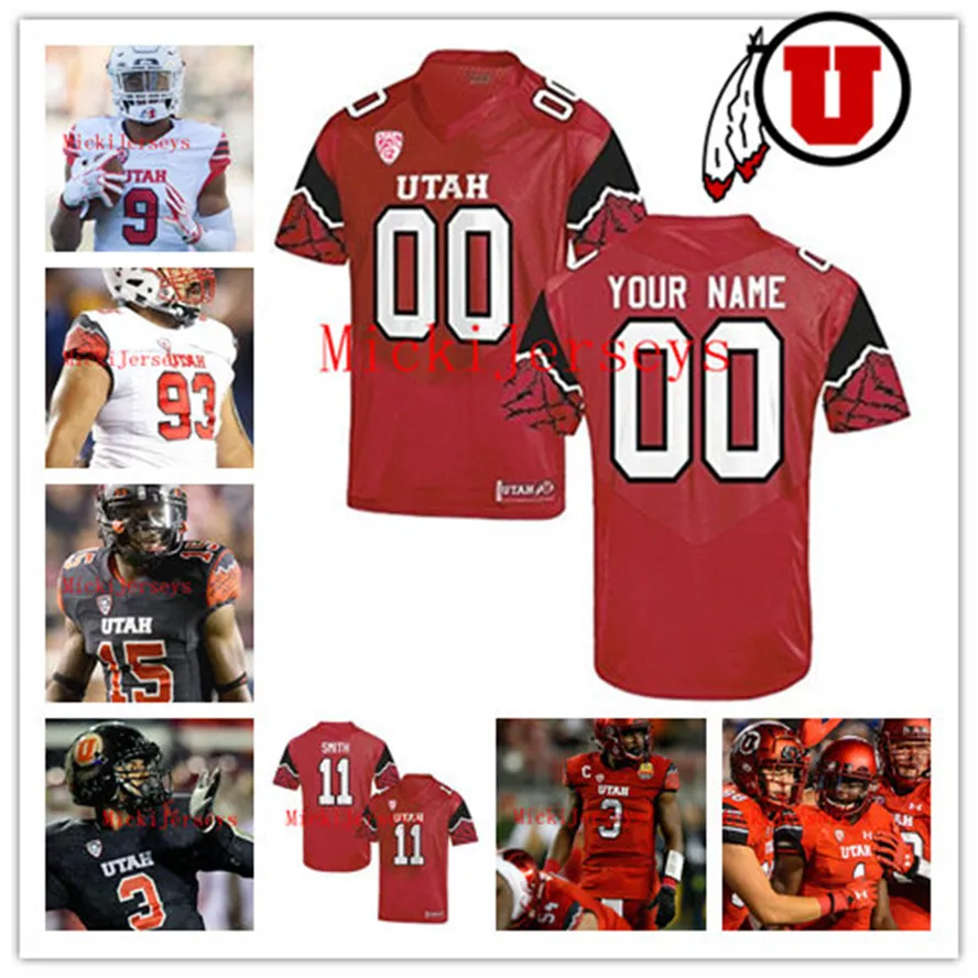 2022 NCAA Custom UU genähtes College Football Trikot 7 Steve Smith Sr. 11 Alex Smith 11 Paul Kruger 3 Troy Williams 92 Sterne Lotulelei Eric Weddle Jordon Orozco Zack Moss