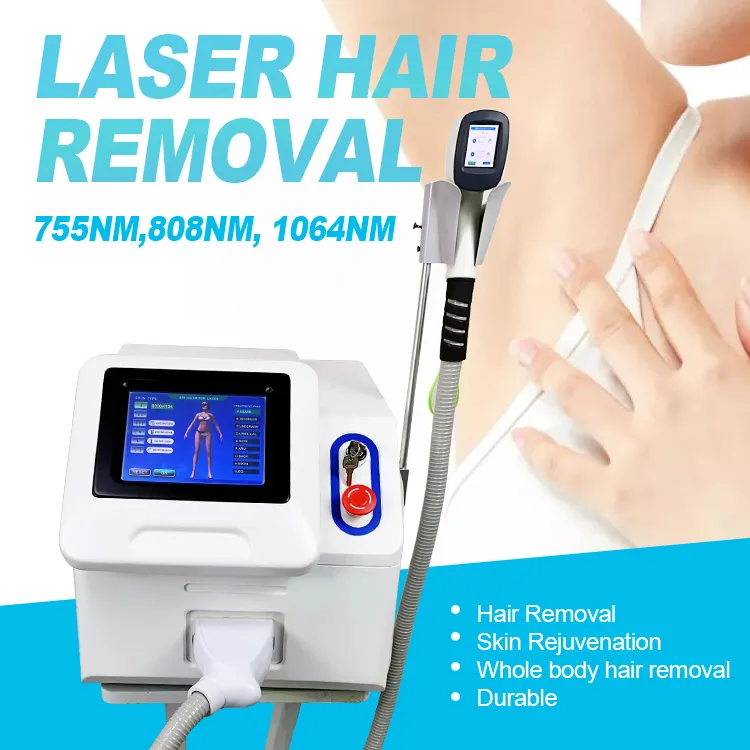 Hersteller 2022 tragbare Laser-Epilierer De Diodo 808 nm Haarentfernungs-Laserdiode IPL Nd Yag-Gerät