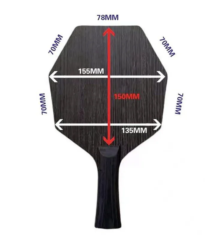 Handmade Cybershape Carbon Octagon Table Tennis Racket With Offensive Curve