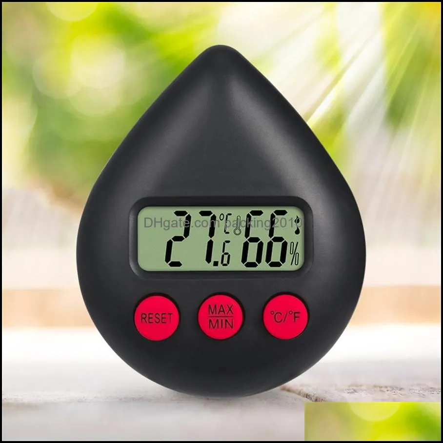 home thermometer New products for foreign trade Water drop electronic temperature and humidity meter Home office school baby room