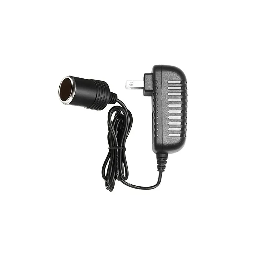 Adaptador de carregador ac para dc, conversor 2a 24w, soquete de isqueiro de carro, 110-240v para 12v ac/dc, adaptador de energia