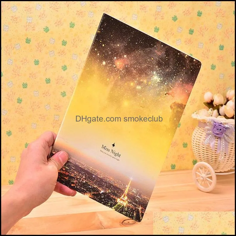 Wholesale- Fantastic Galaxy Star Sky A5 Notebook Diary Book Exercise Composition Notepad Escolar Papelaria Gift Stationery