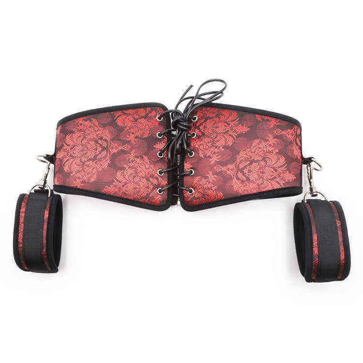 Nxy Bondage Adult Products Belt Binding Hand Red Online Store Health Husband and Wife Toys Flirting 0217