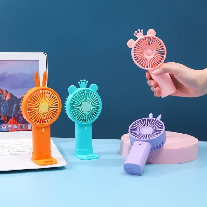 Ventilateur Portable Rechargeable USB – Mini Ventilateur De Poche – Neuf Avec Câble