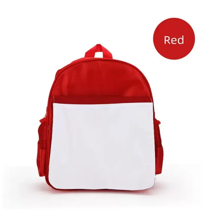 DHgate Sublimation Blanks School Backpacks for Kids Polyester DIY Book Bags Customize Color Fast Ship Office School Business Industrial