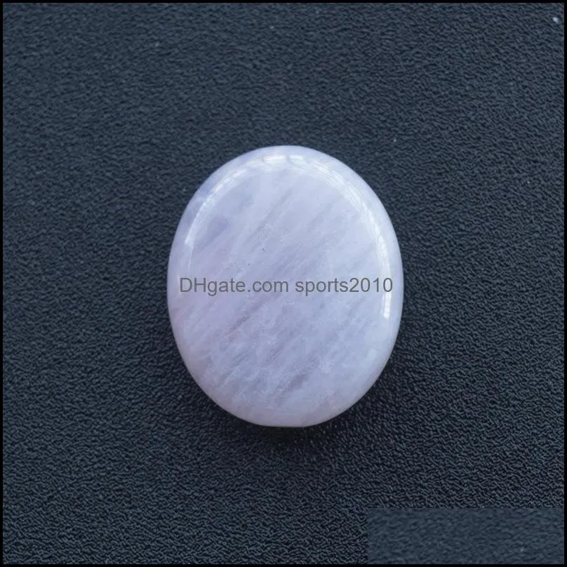 worry stone thumb natural rose quartz healing crystal therapy reiki treatment spiritual minerals massage palm gem art craft 25x30mm sports2010