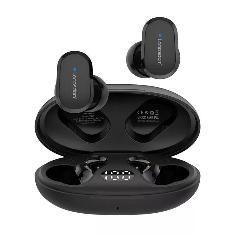 TN33 Auricolari economici con display a led Auricolari Bluetooth 5.1 Auricolari wireless in-ear Cuffie