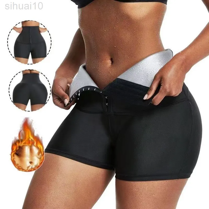 Body Shaper Pants Weight Loss Slimming Short Pants Waist Trainer Tummy Thermo Sweat Lings Fitness Pants Shaper L220802