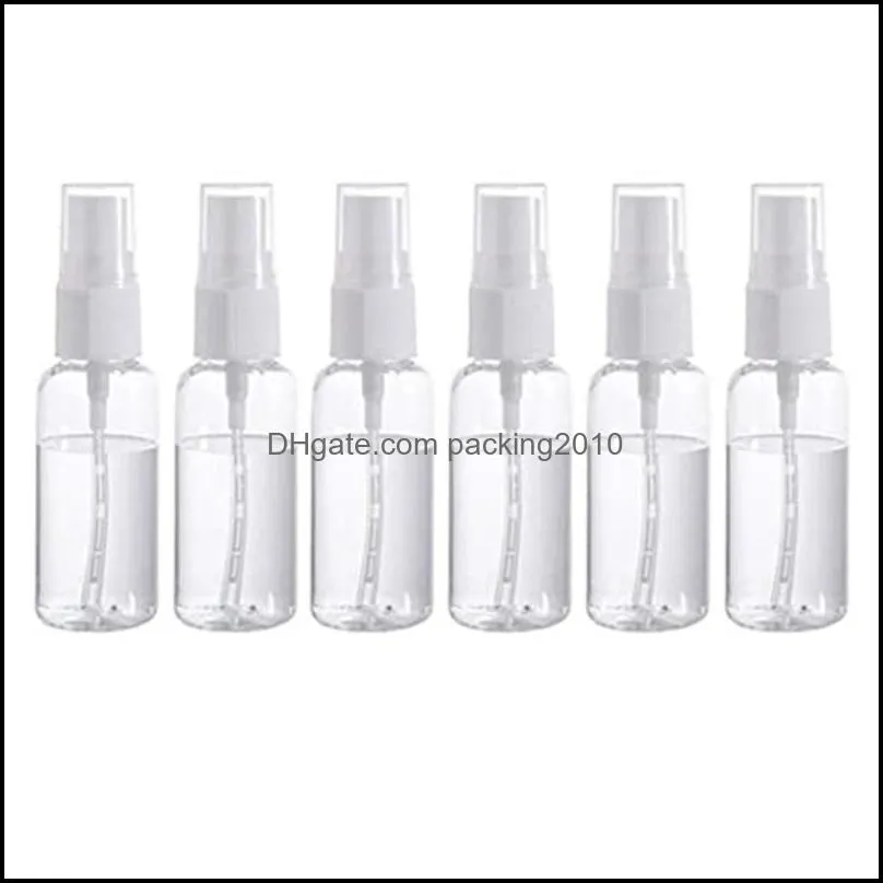 30ml 1oz Empty Transparent Spray Bottle Plastic Portable Refillable Fine Mist Bottles Perfume Atomizer Container for Cleaning and