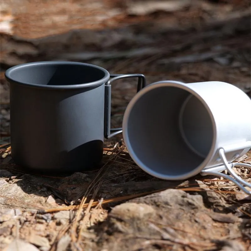 Camping Mug Titanium Tumblers Portable Outdoor Travel Stainless Steel Coffee Cups Tea Mug Cup For Camping/Travel/Home Use 300ml