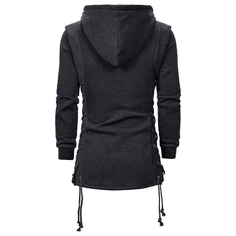 Autumn New Men Hoodies Sweatshirts Casual Solid Long Sleeve Hoodie