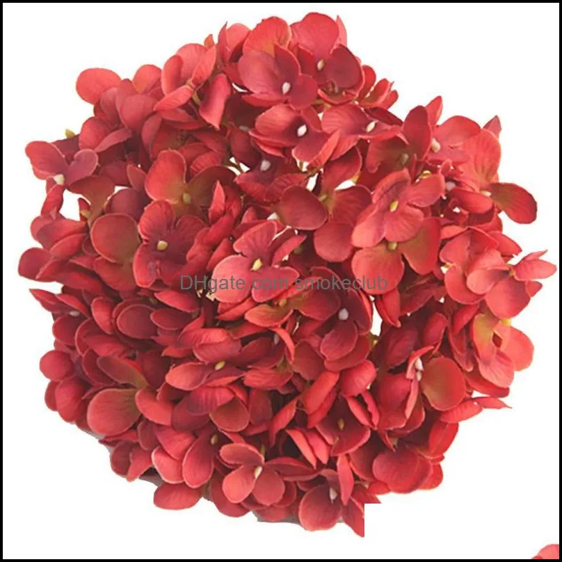 Decorative Flowers & Wreaths Artificial Flower Hydrangea Branches High Quality Silk Home Wedding Party Decoration DIY Simulation Wreath