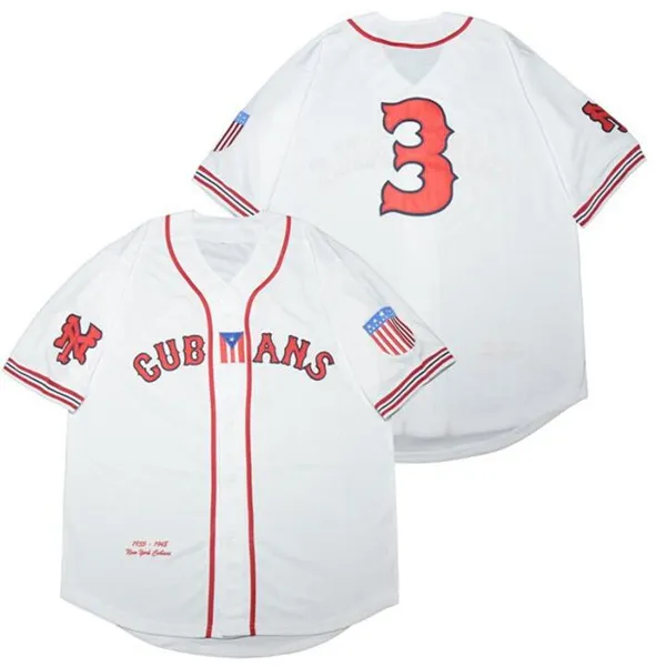 Baseball Jersey Clothing: Mens NY Cubans #17 #3 Button Down