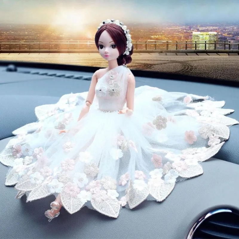 Interiördekorationer Fashion Wedding Bride Car Inerior Decoration Display Prydnadstillbehör