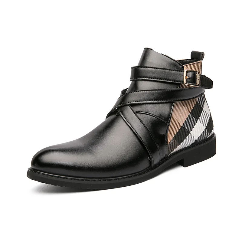 Checkered ankle boots deals