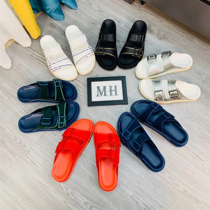 Different color sandals on sale