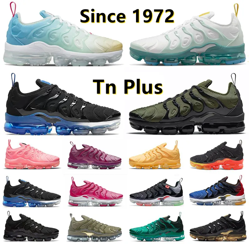 Tn plus löparskor sedan 1972 Orange Gradienter Swingman USA Triple Black White Red Royal Yolk Atlanta Bubblegum Fresh Män Kvinnor Tränare Sport Sneakers