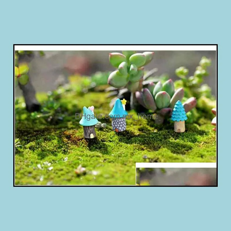 Miniature Cartoon Tree House Bonsai Accessories Ecological Bottle DIY Material Moss Terrarium Micro Landscape Ornaments Fairy Garden