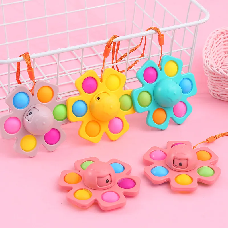 顔フィジットのおもちゃの子供たちのプッシュバブルの自閉症の感覚の指示の形の減圧玩具サプライズギフト卸売